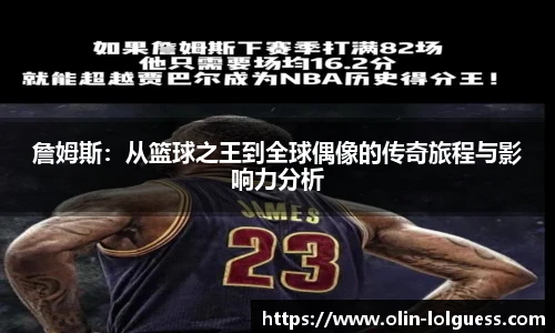 詹姆斯:从篮球之王到全球偶像的传奇旅程与影响力分析